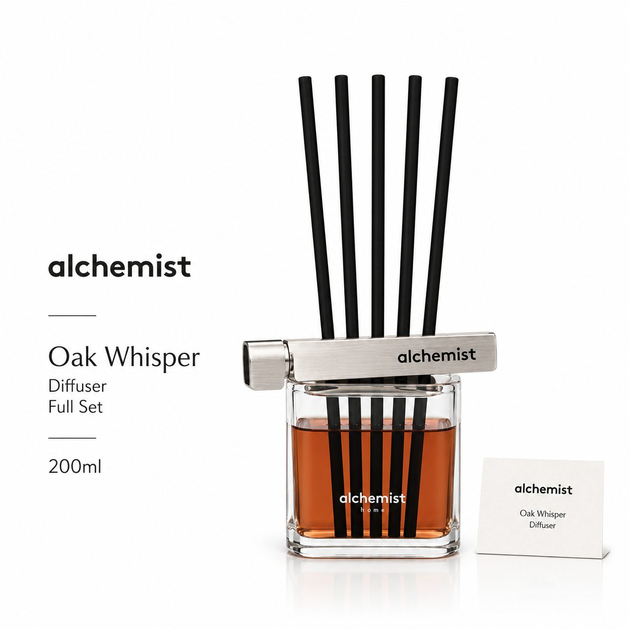 Alchemist Home Reed Diffuser Full Set - Oak Whisper 200ml