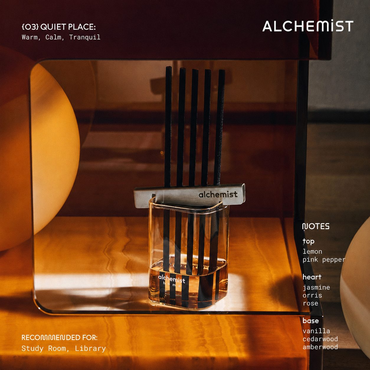 Alchemist Home Reed Diffuser Full Set - Quite Place 200ml image 2