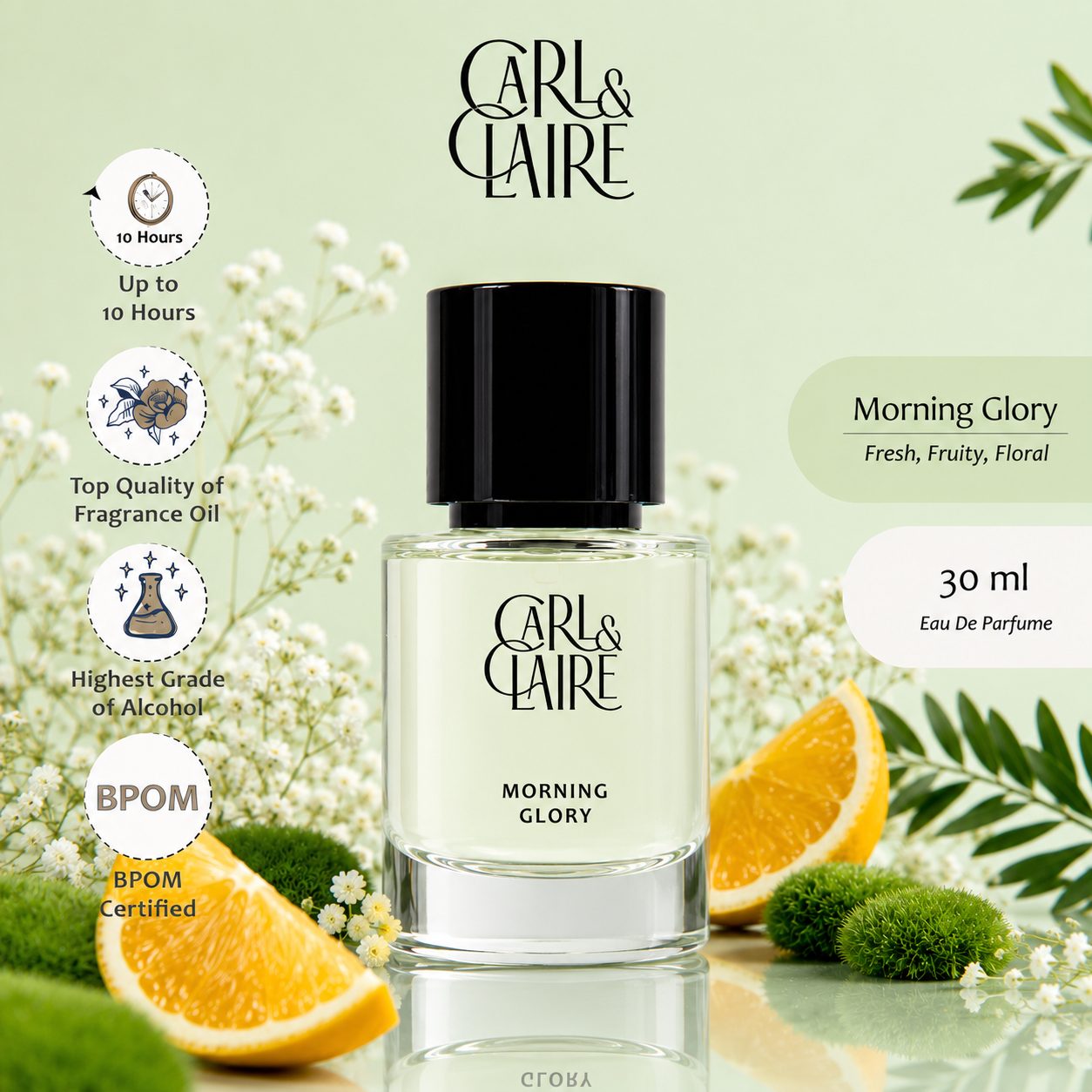 Carl & Claire Eau de Parfum - MORNING GLORY 10ml & 30ml image 4