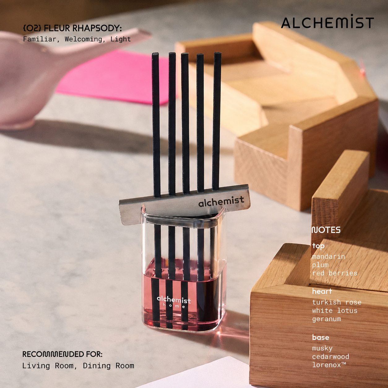 Alchemist Home Reed Diffuser Full Set - Fleur Rhapsody 200ml image 2