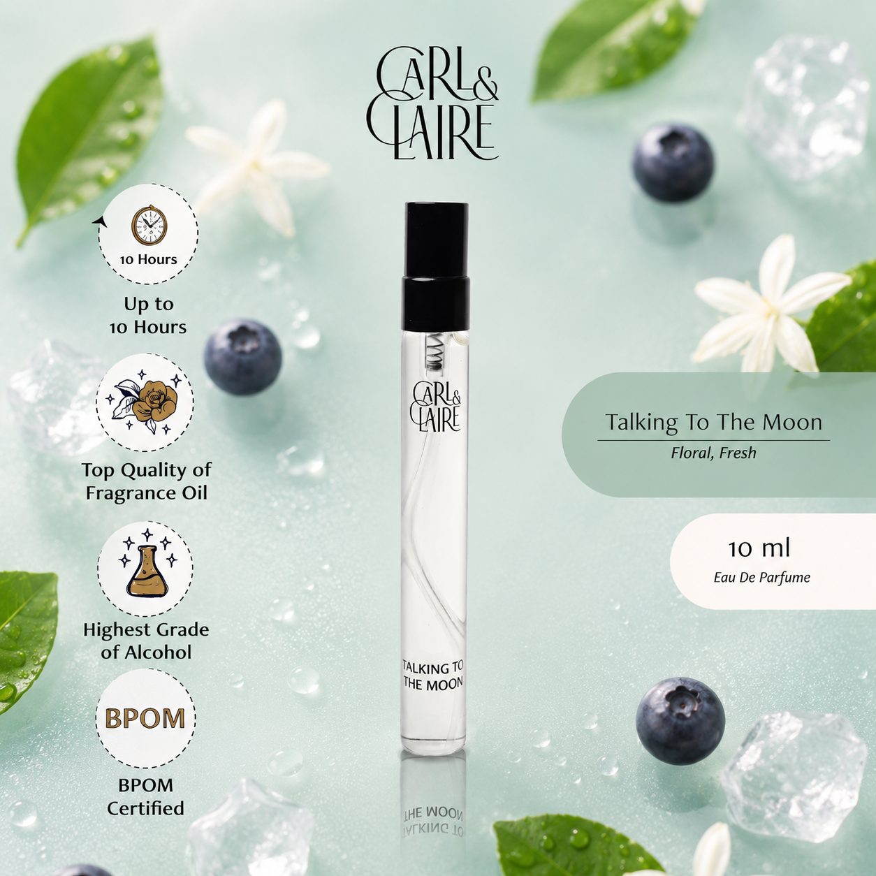 Carl & Claire Eau de Parfum - TALKING TO THE MOON Travel Size 10ml image 2