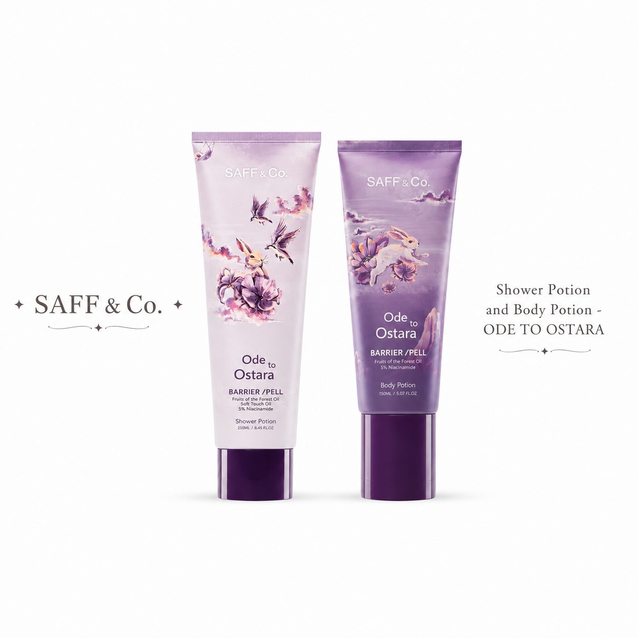 SAFF & Co. ODE TO OSTARA Body Potion & Shower Potion